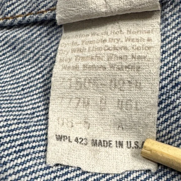 Vintage 80’s Levi’s Type III Denim Levi Jacket USA Made Men’s 46L Levi’s 71506